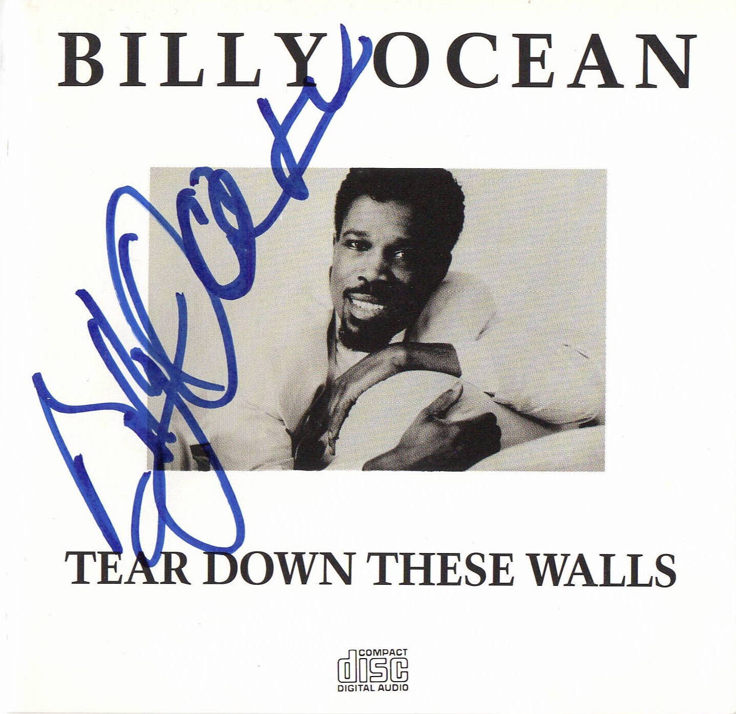 BILLY OCEAN SIGNED AUTOGRAPH TEAR DOWN THESE WALLS CD BOOKLET BECKETT BAS