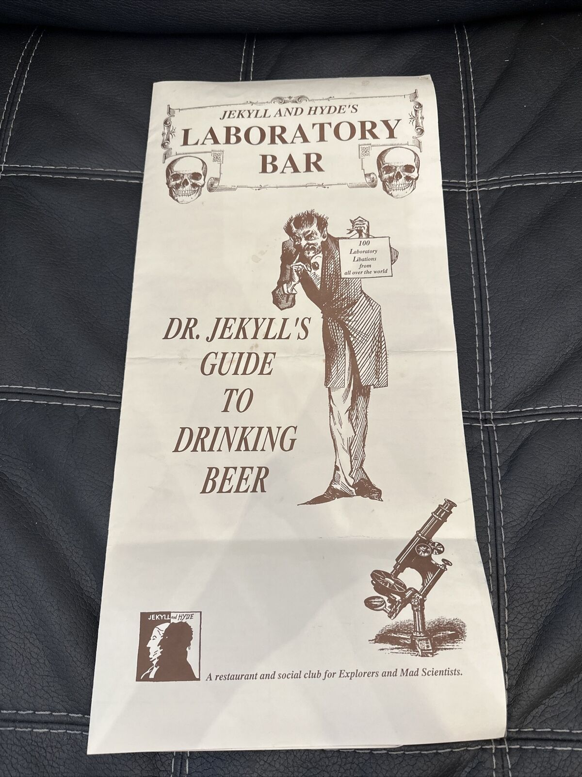 Jekyll and Hyde Laboratory Bar Dr Jekyll’s Guide To Drinking Beer