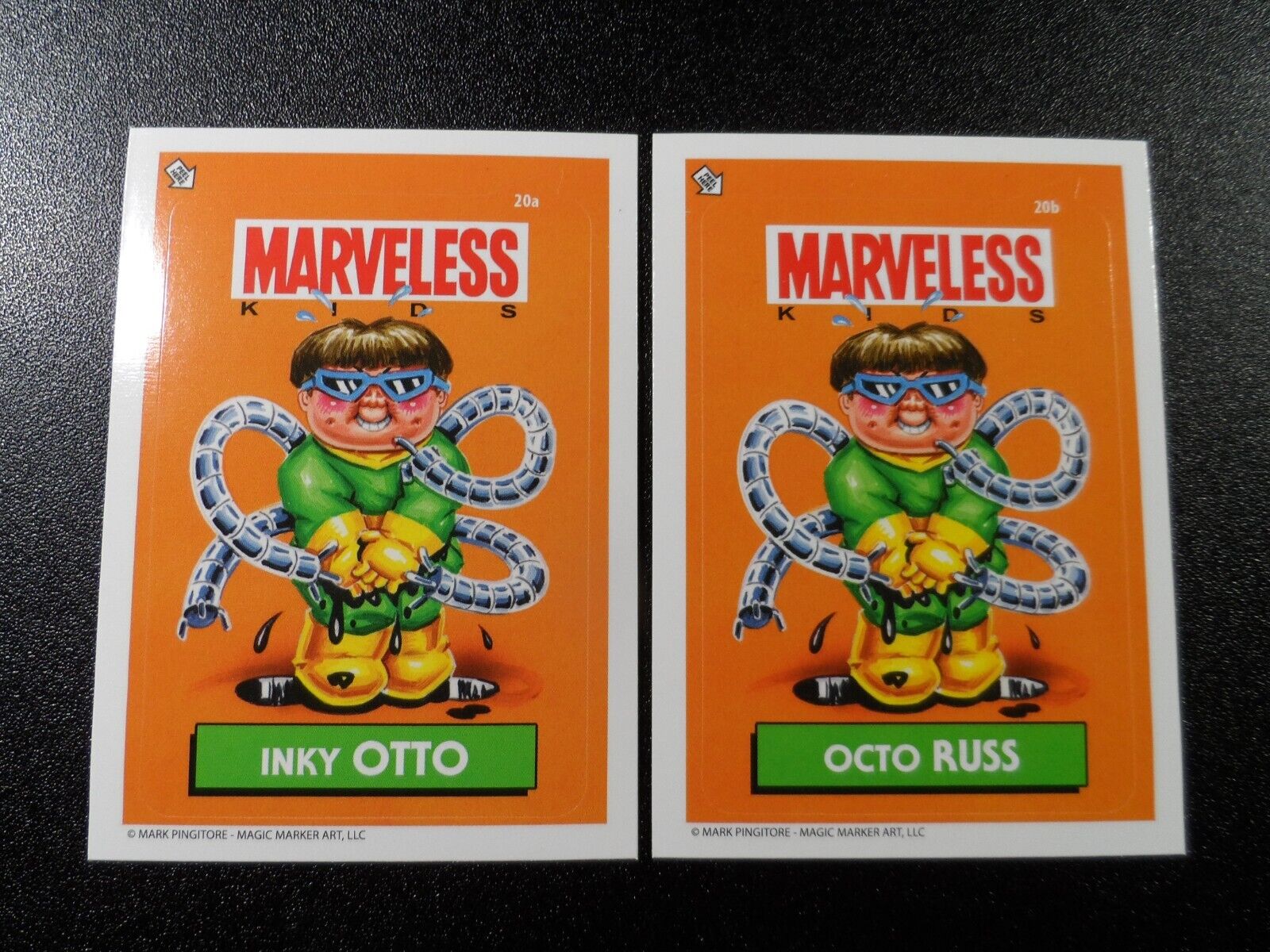 Marvel Spider-Man Doctor Octopus Alfred Molina Card Set Garbage Pail Kids Spoof