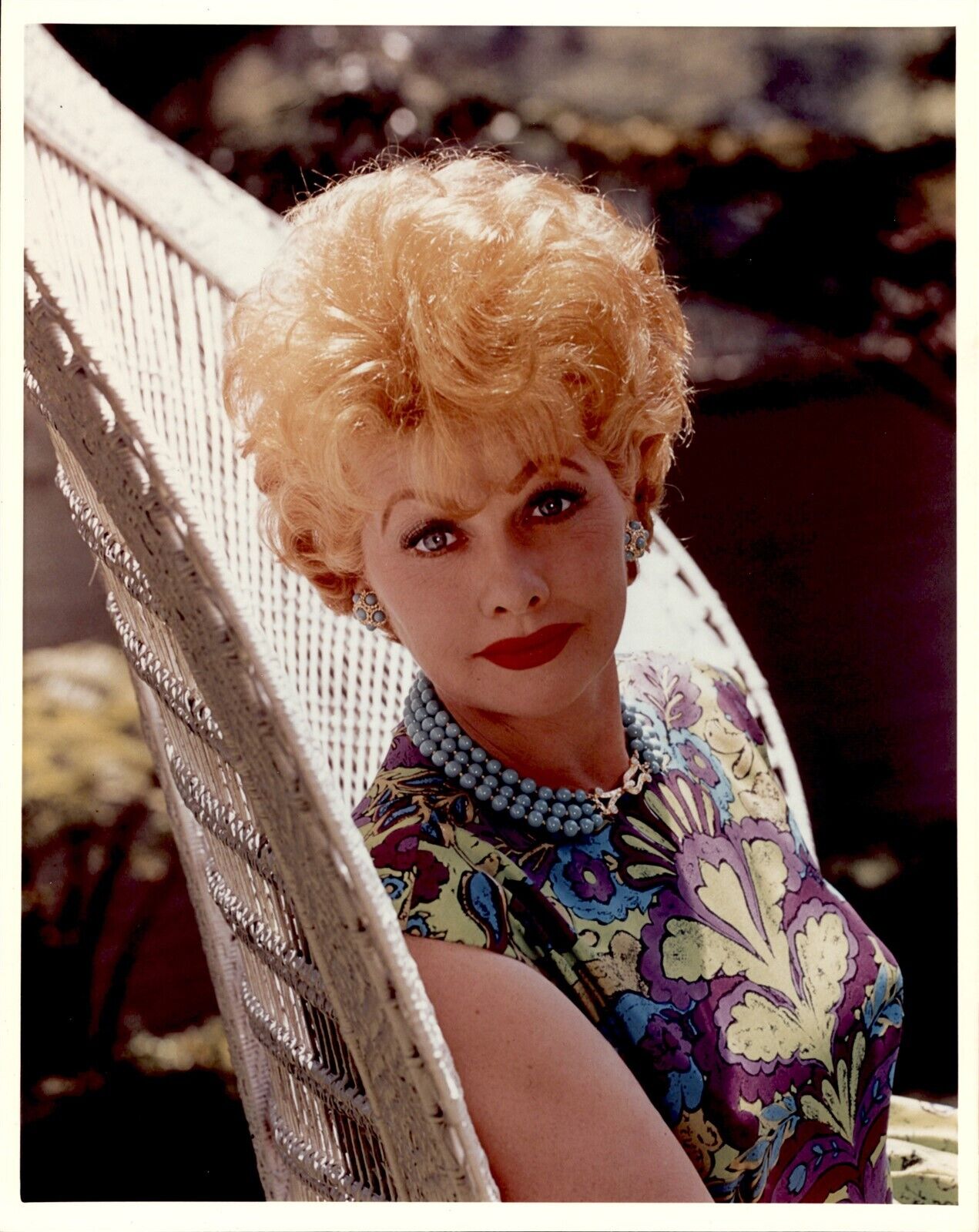 BR13 Rare TV Vtg Color Photo LUCILLE BALL I Love Lucy Beautiful Redhead Actress