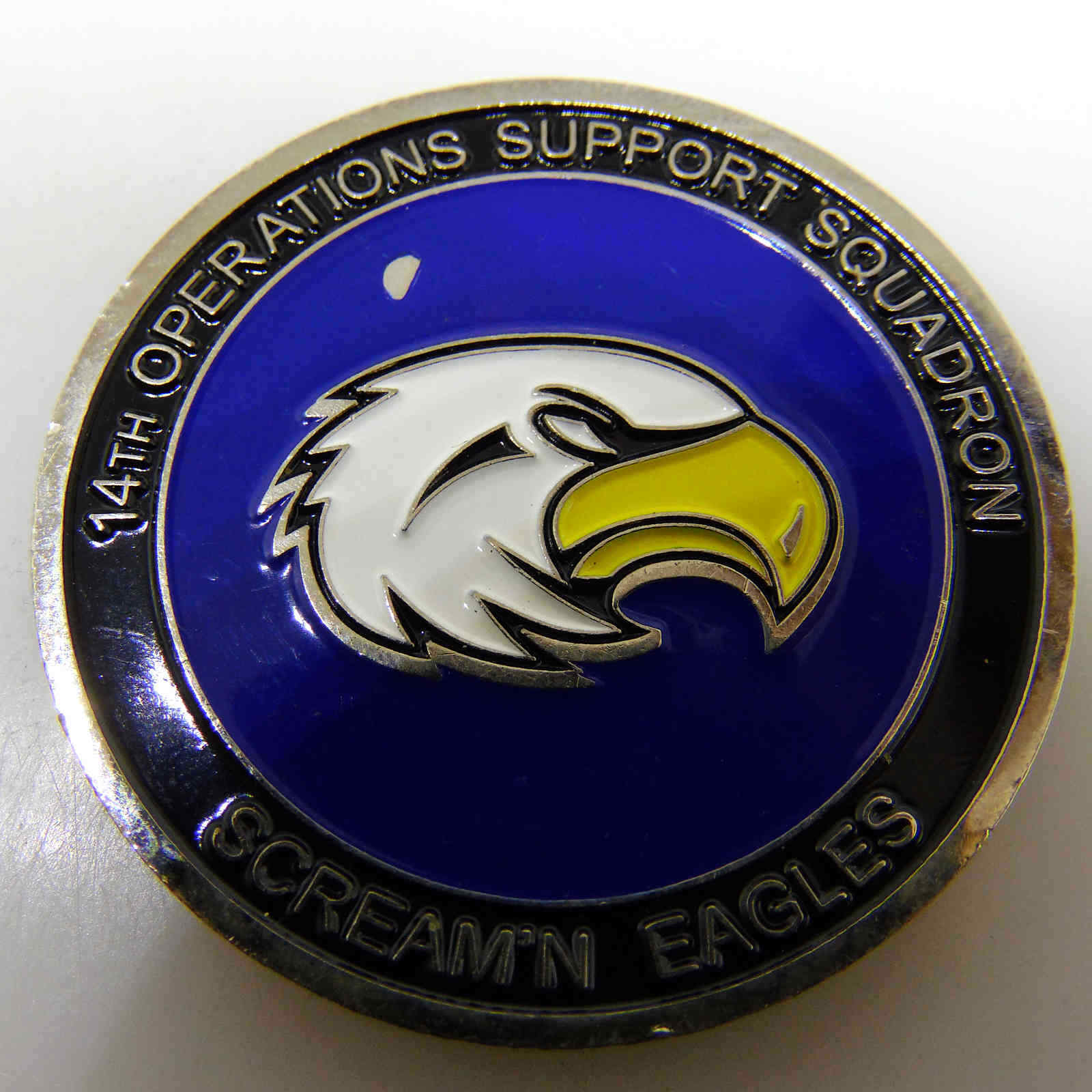 14TH OPERATIONS SUPPORT SQUADRON SCREAM\'N EAGLES CHALLENGE COIN