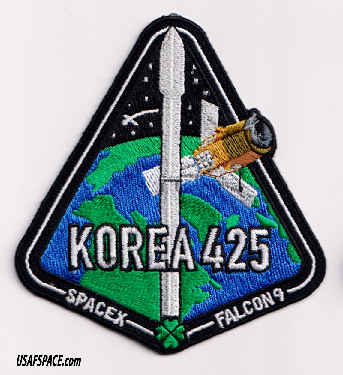 Authentic KOREA 425 SPACEX FALCON-9 VSFB SPY SATELLITE Mission Employee PATCH