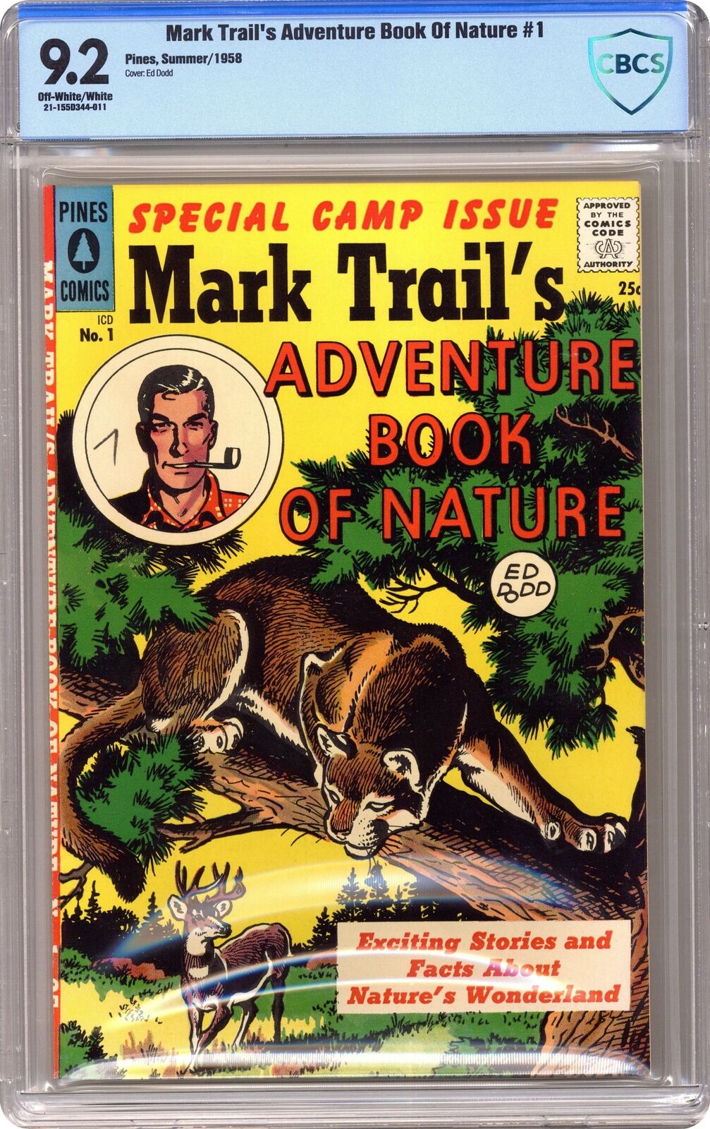 Mark Trail\'s Adventure Book of Nature #1 CBCS 9.2 1958 21-155D344-011