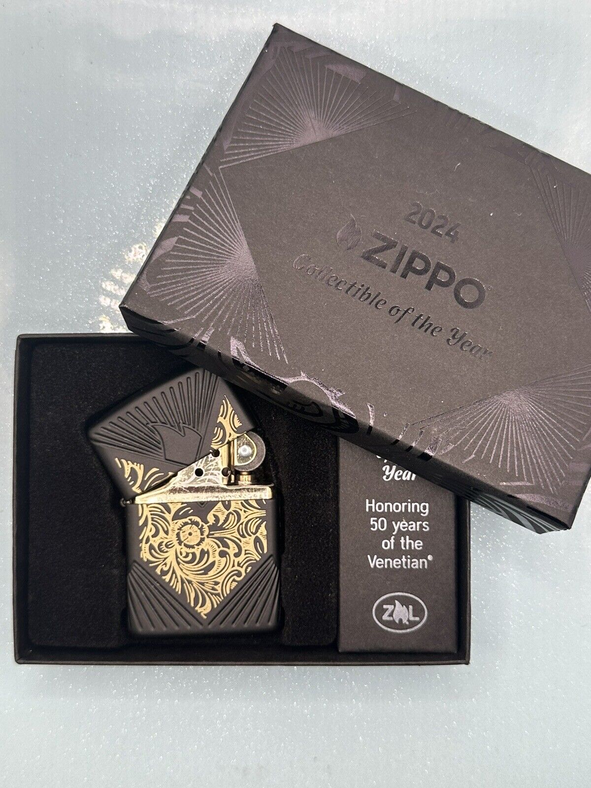 Limited Edition 2024 Collectible Of The Year Venetian Zippo Lighter Model 40626