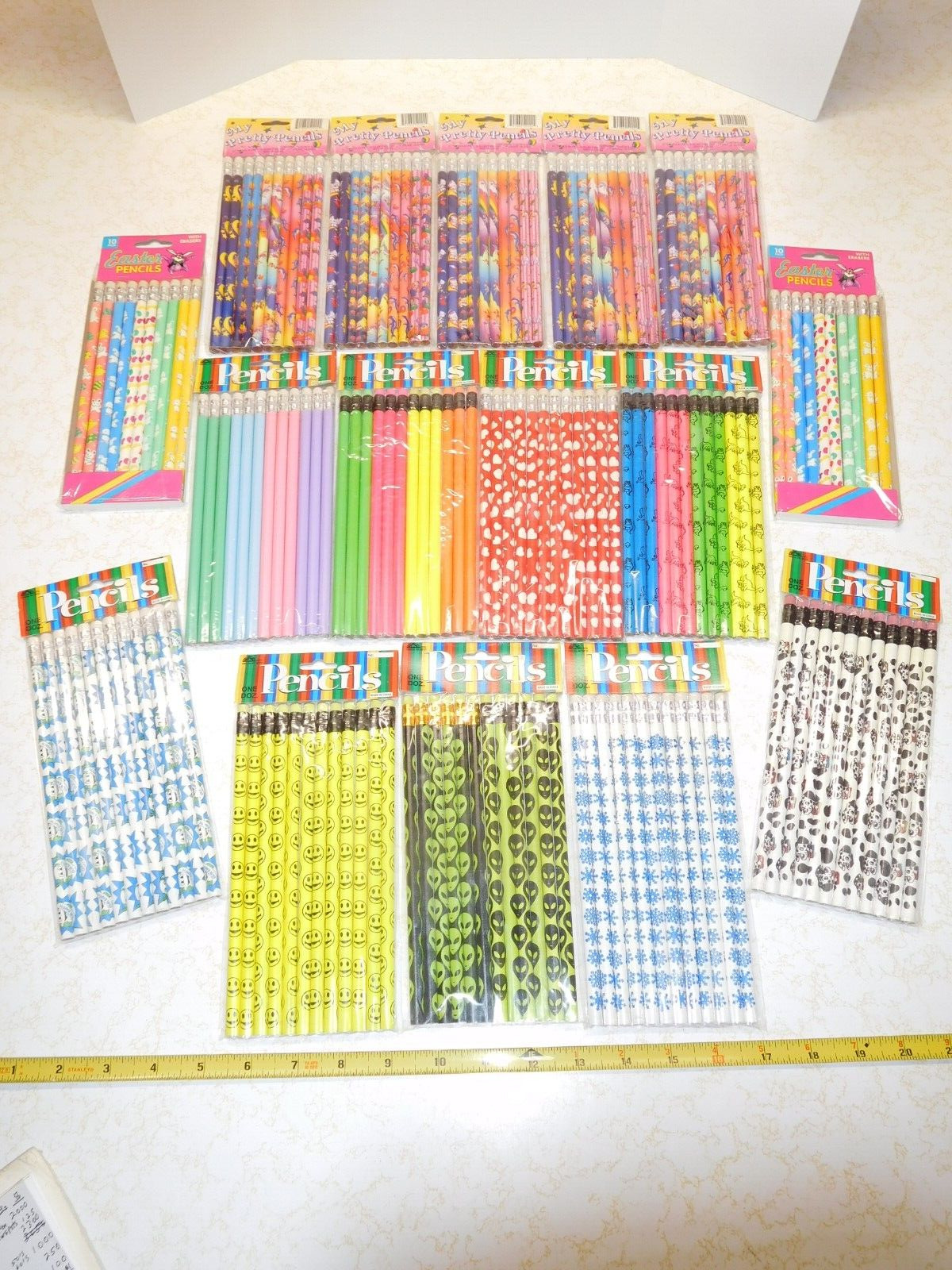 16 Packs/178 New Colorful Pencils Alien, Smiley Face, Dinosaurs