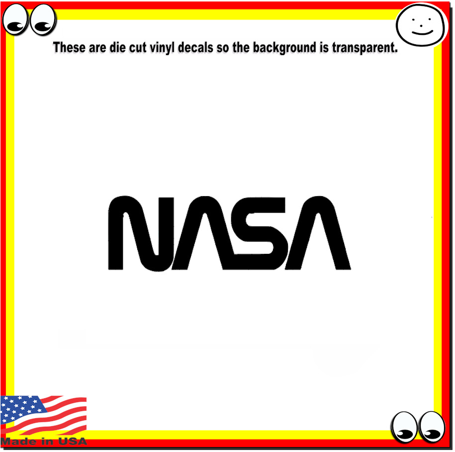 Nasa Worm Vinyl Cut Decal Sticker Logo for car truck laptop toolbox