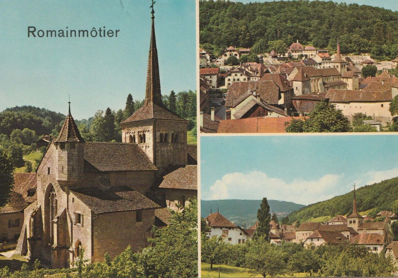 Vintage Postcard Romania Castle Aerial Photograph Unposted Lanscape Countryside