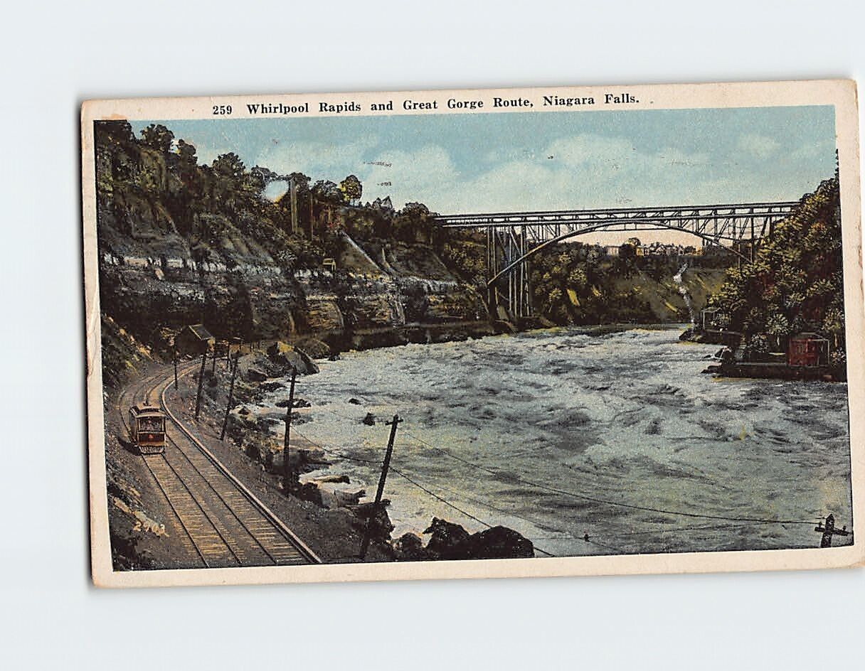 Postcard Whirlpool Rapids & Great Gorge Route Niagara Falls North America