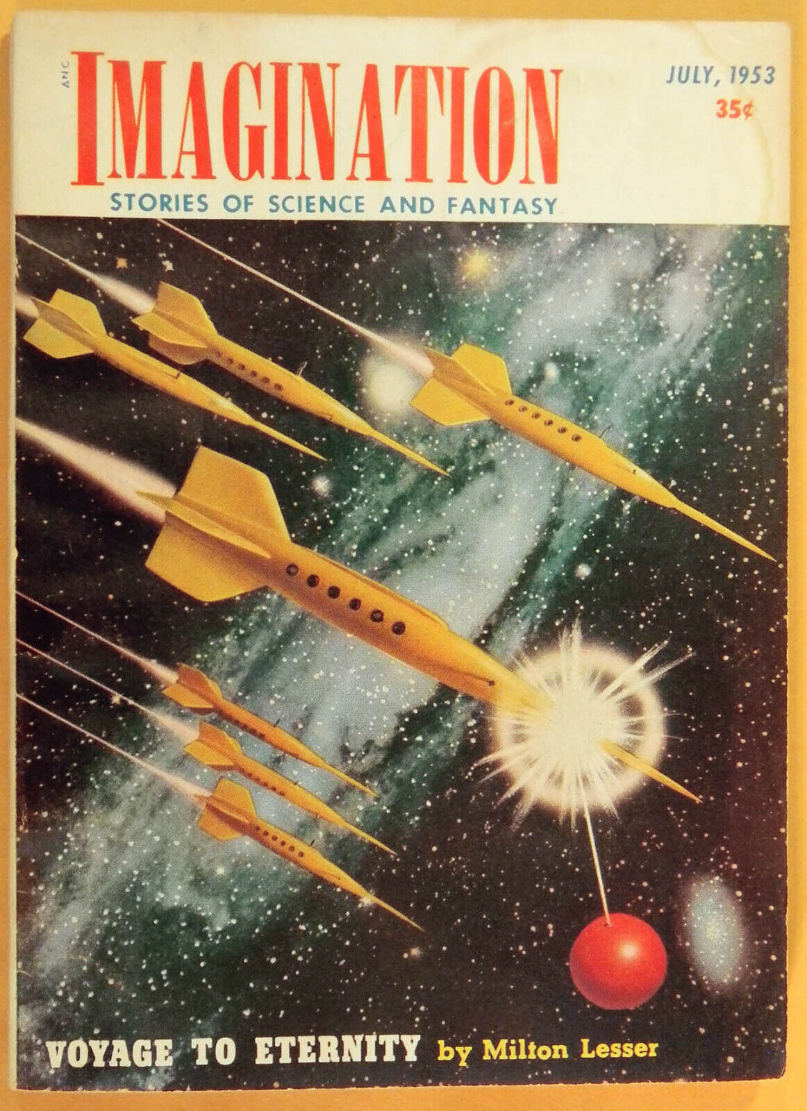 Imagination Sci-Fi Pulp, July 1953, Philip K. Dick, Milton Lesser, Mack Reynolds
