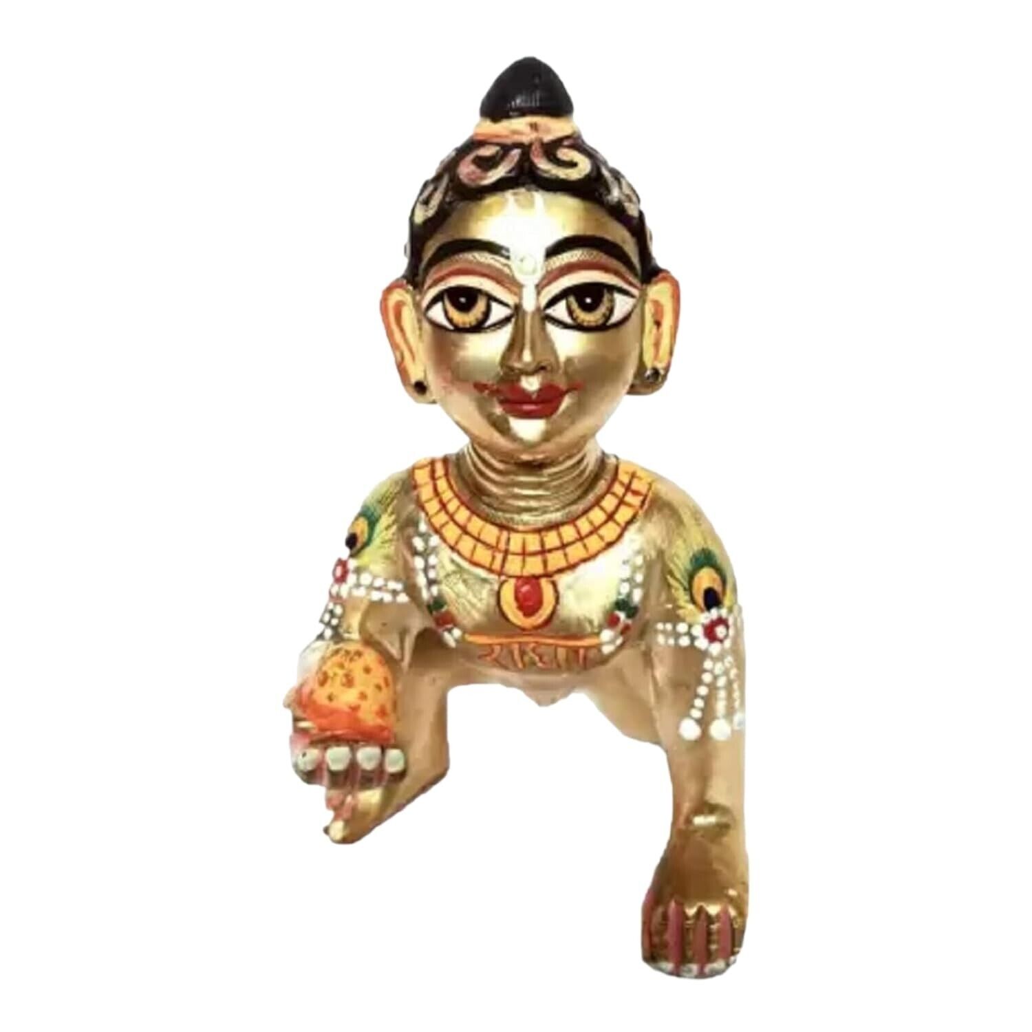 Brass Ashtadhatu Lord Laddu Gopal Ji Idol ( Size: 2 Inch Height )