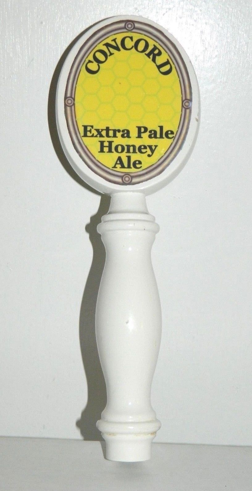 Concord Brewery Extra Pale Honey Ale Wood Beer Tap Handle Lowell Massachusetts