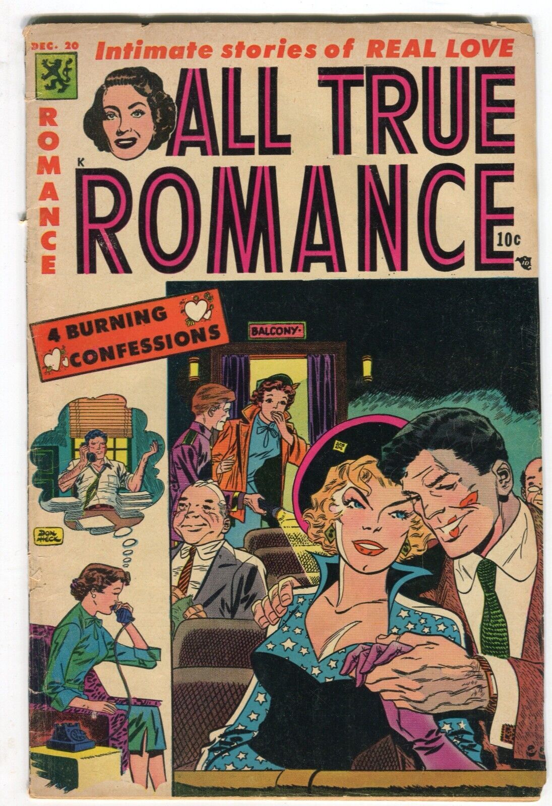 ALL TRUE ROMANCE 20    VG- sleazy romance