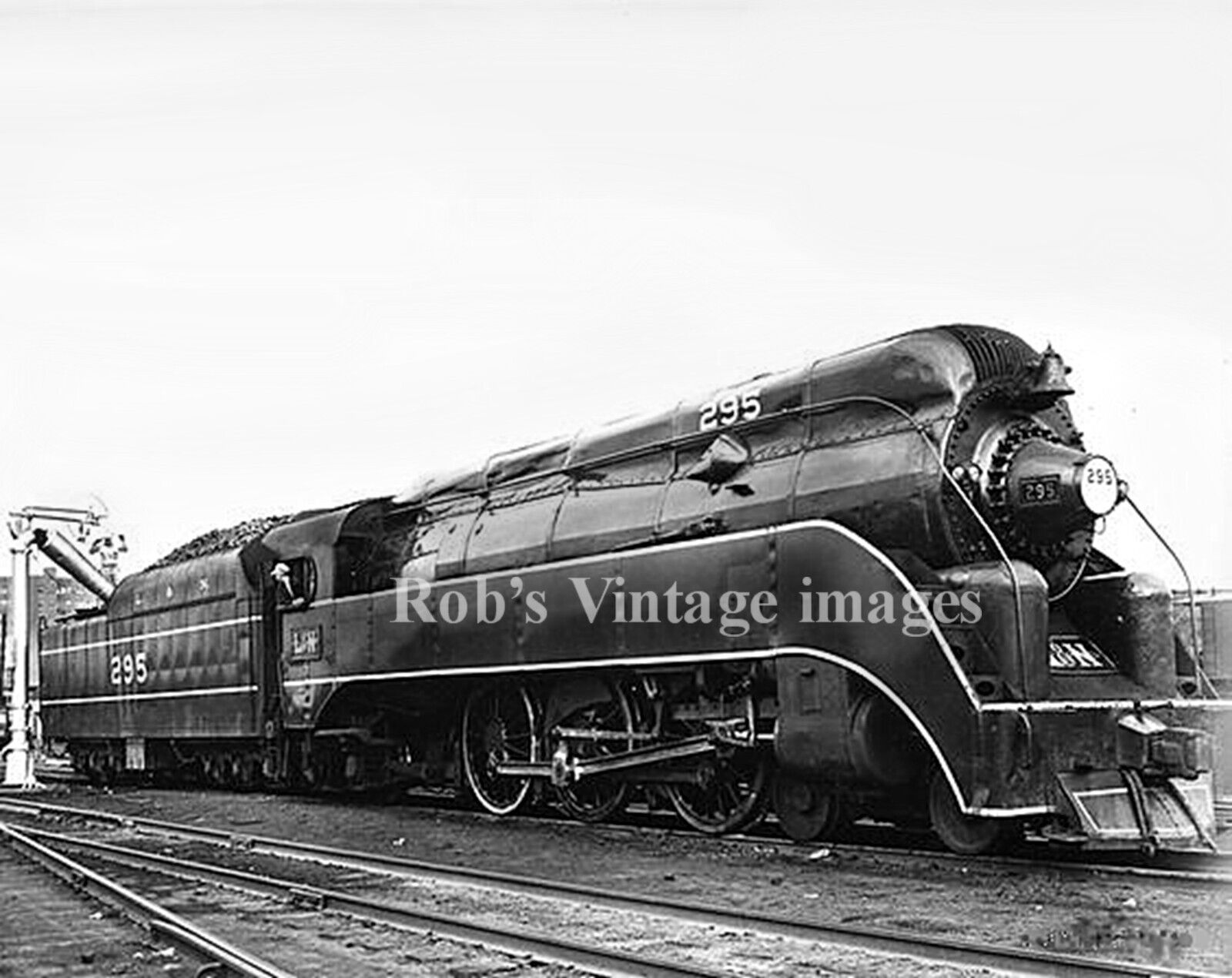 Louisville & Nashville L&N Railroad Steam Locomotive 295 Streamliner #2