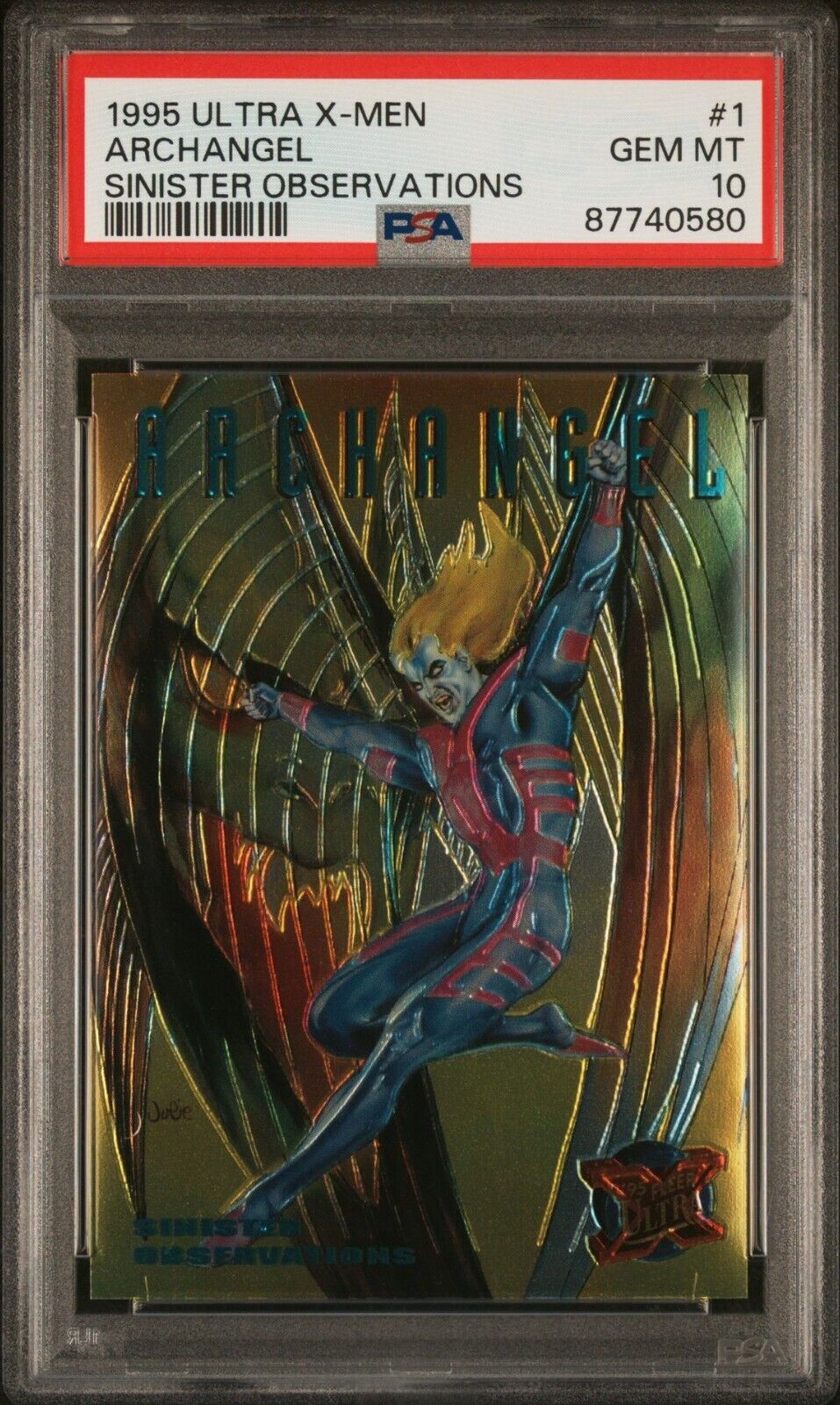1995 Fleer Ultra X-Men Sinister Observations #1 Archangel PSA 10