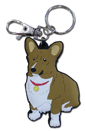 **Legit** Cowboy Bebop Authentic Anime PVC Keychain Data Dog Corgi Ein #85315