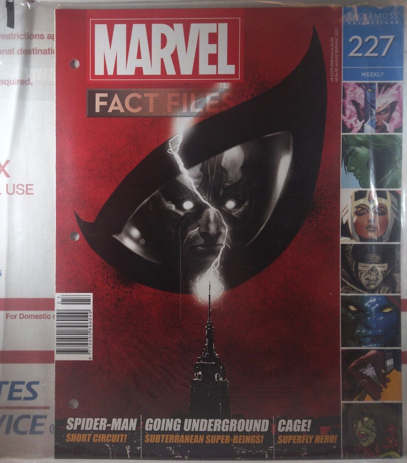 🔴🔥 MARVEL FACT FILES #227 VF/NM SEALED AMAZING SPIDER-MAN THE GAUNTLET ELECTRO