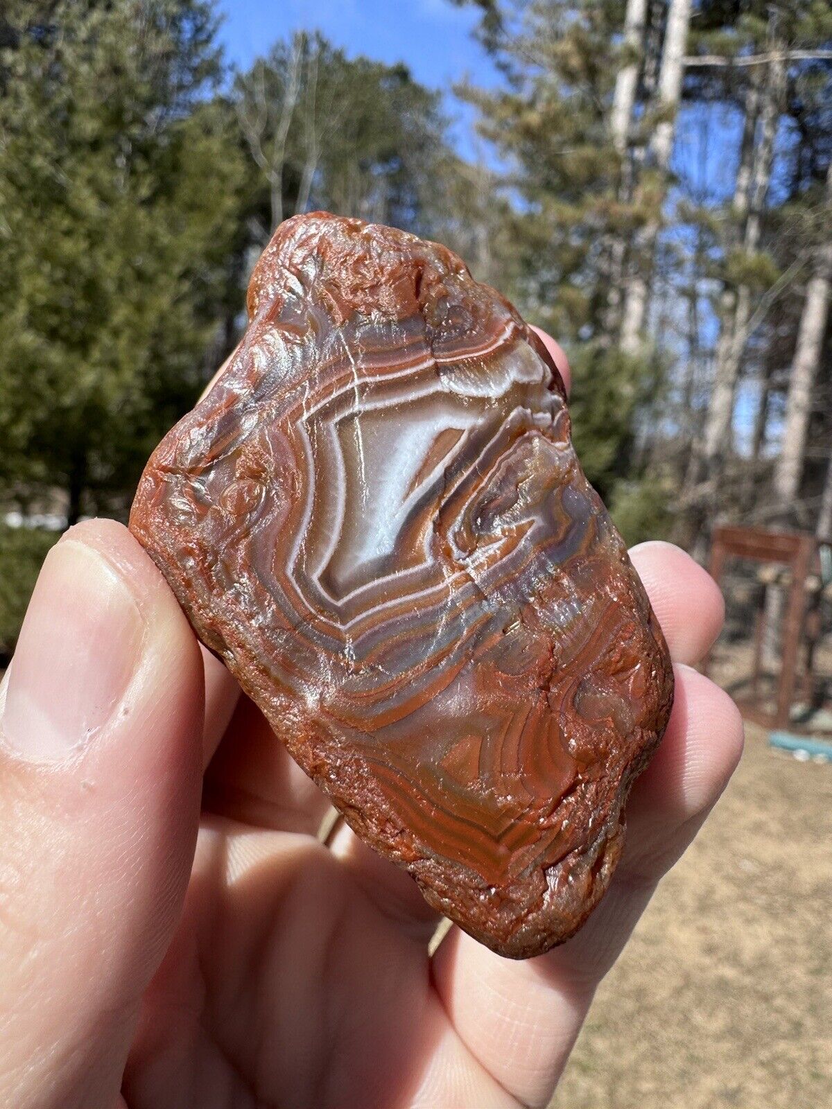 4.34oz Lake Superior Agate, High Contrast Banding & Great Depth