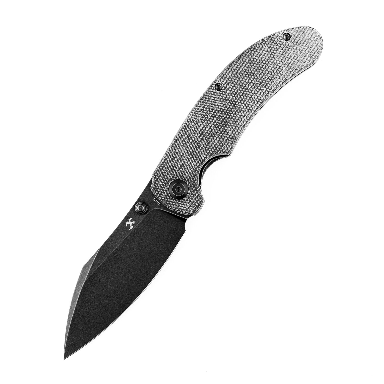 Kansept Nesstreet Folding Knife Black Micarta Handle S35VN Plain Edge K1039A2