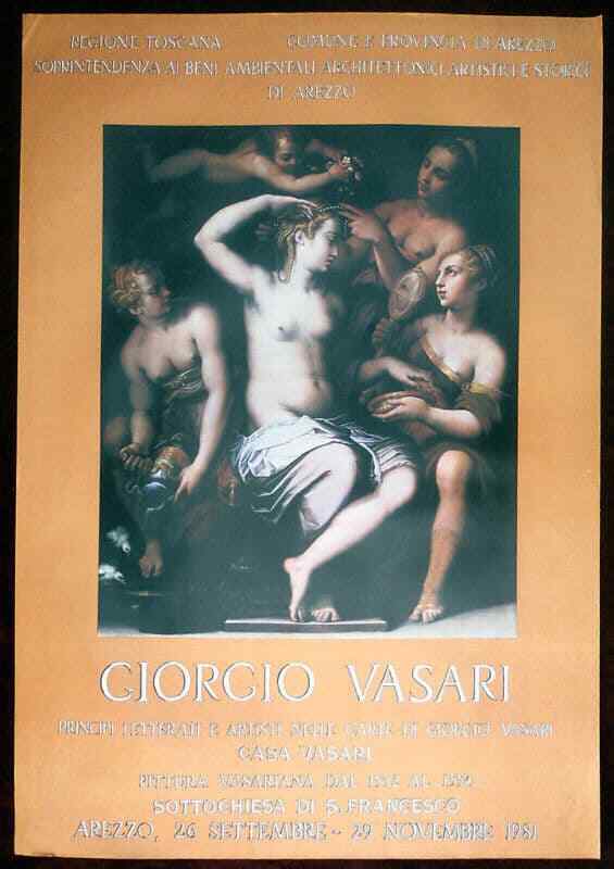 Original Poster Italy Exibit Giorgo Vasari Arezzo 1981