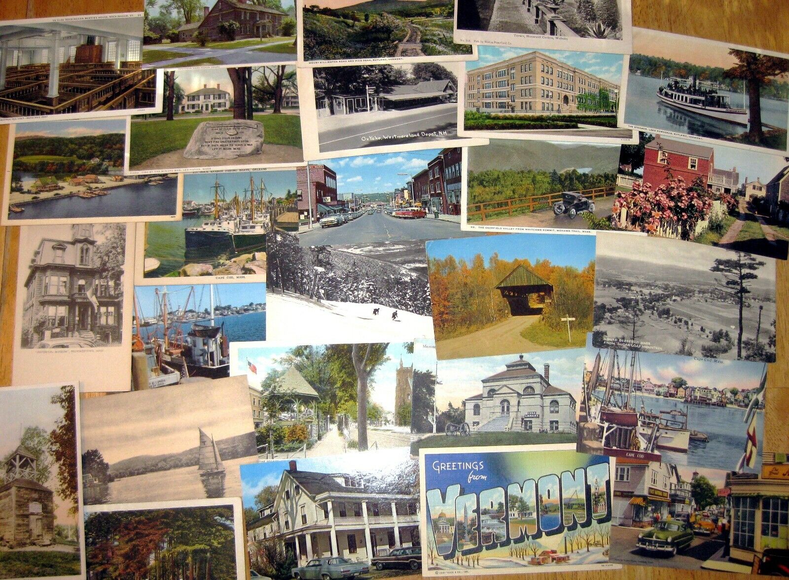 30 Vintage UNMAILED postcards, Random cards from the 1910s to \'80s, Postcrossing