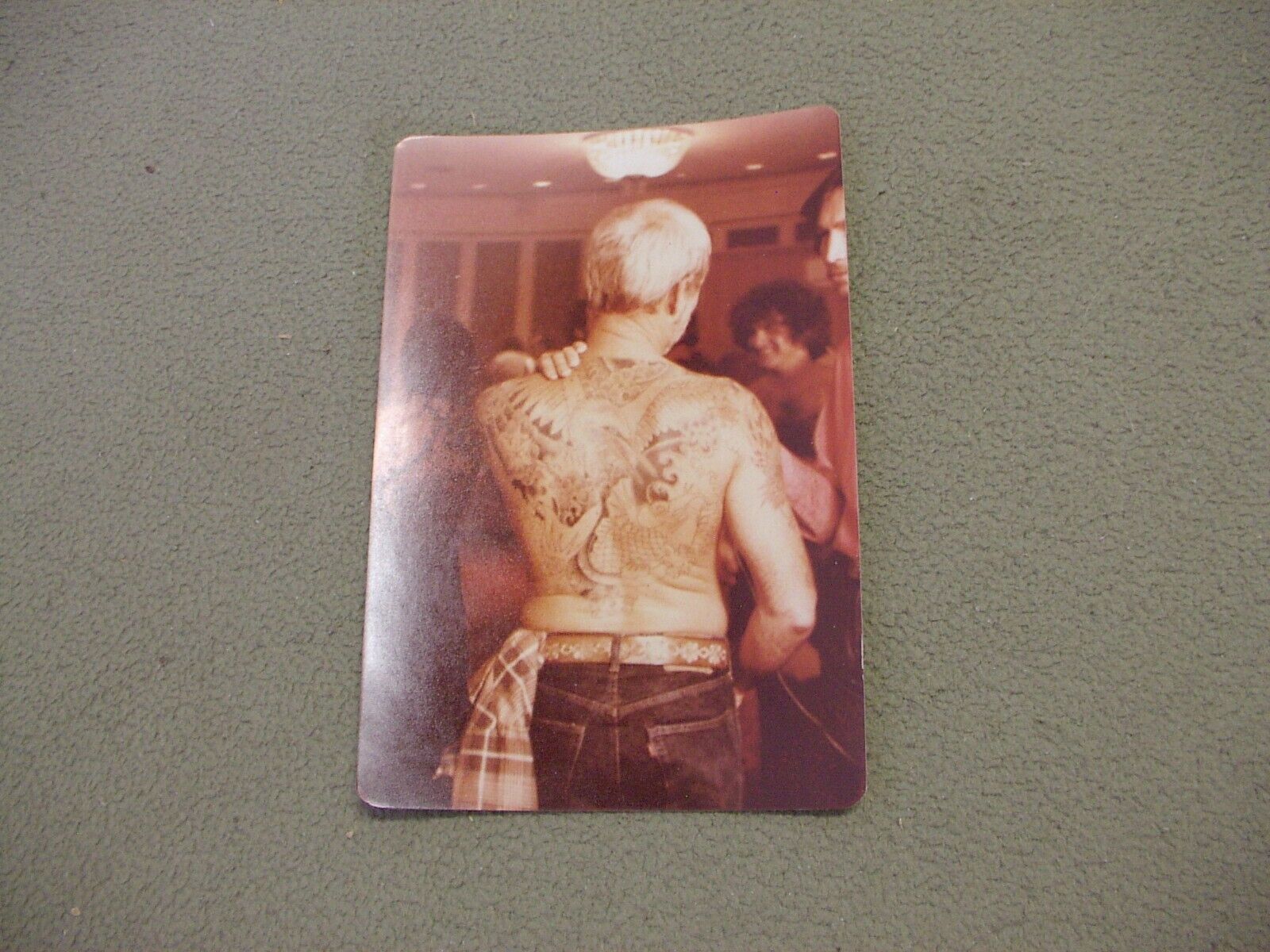 Cliff Raven tattoo original photo print, 1979 4th World Convention