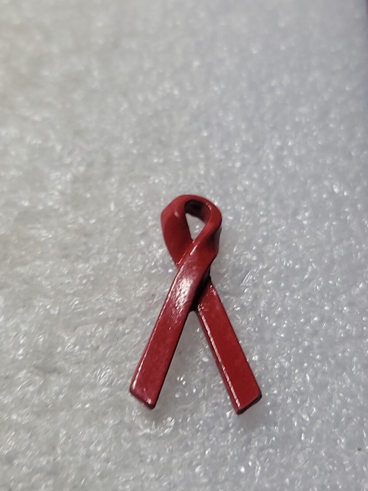 Red Ribbon Awareness Heart HIV AIDS Stroke Blood Drug Free Enamel Lapel Pin