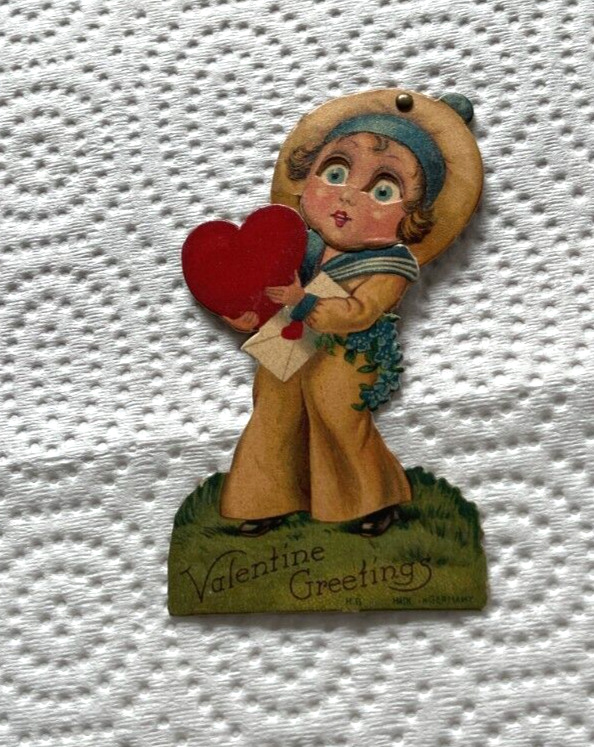Antique Valentines Greeting Card Made in Germany 4\