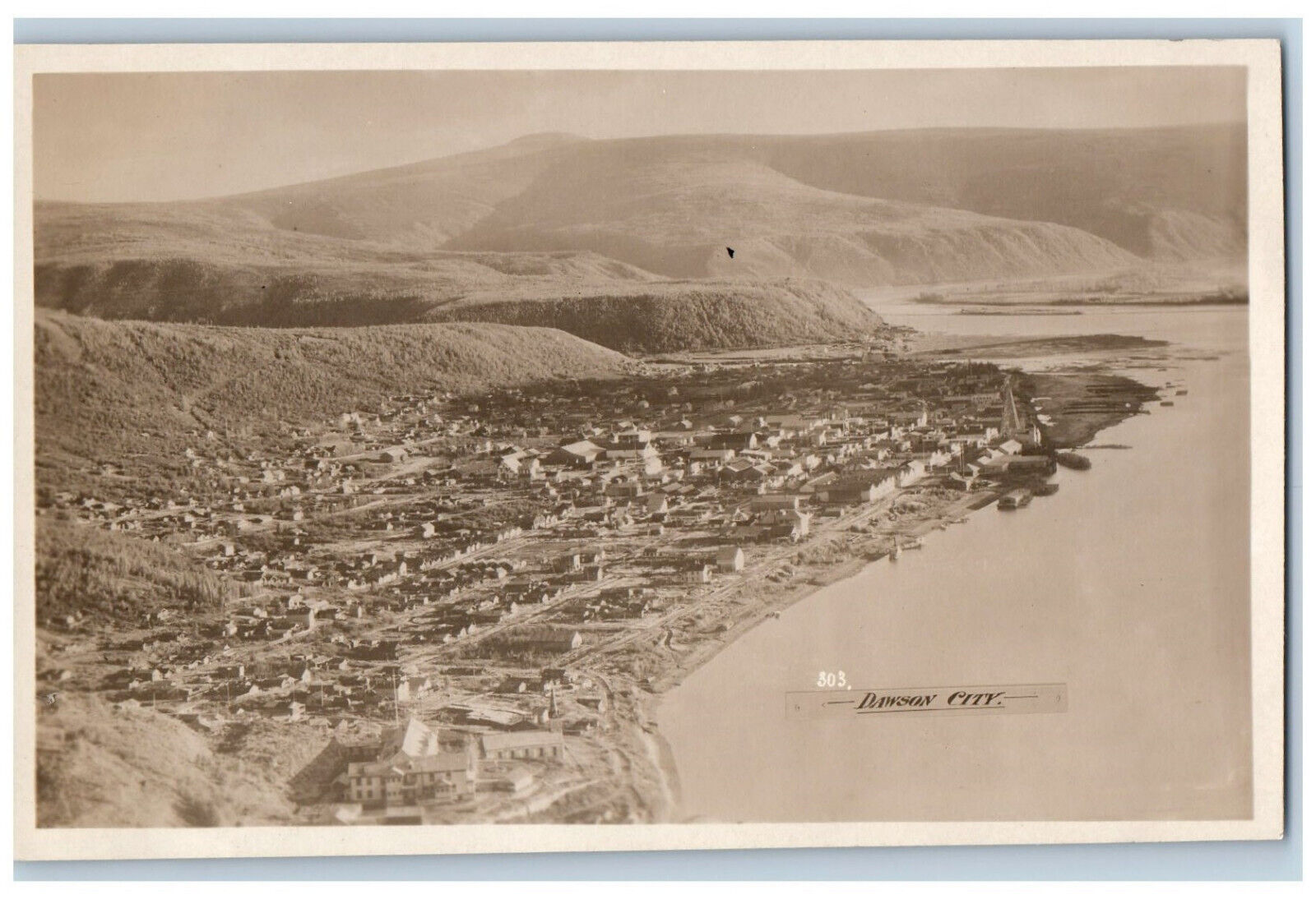 Yukon Canada Postcard Dawson City c1920's Unposted Antique RPPC Photo
