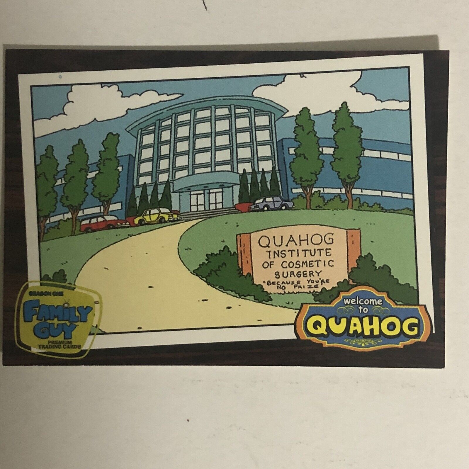 Family Guy Trading Card Quahog Institute Of Cosmetic Surgery