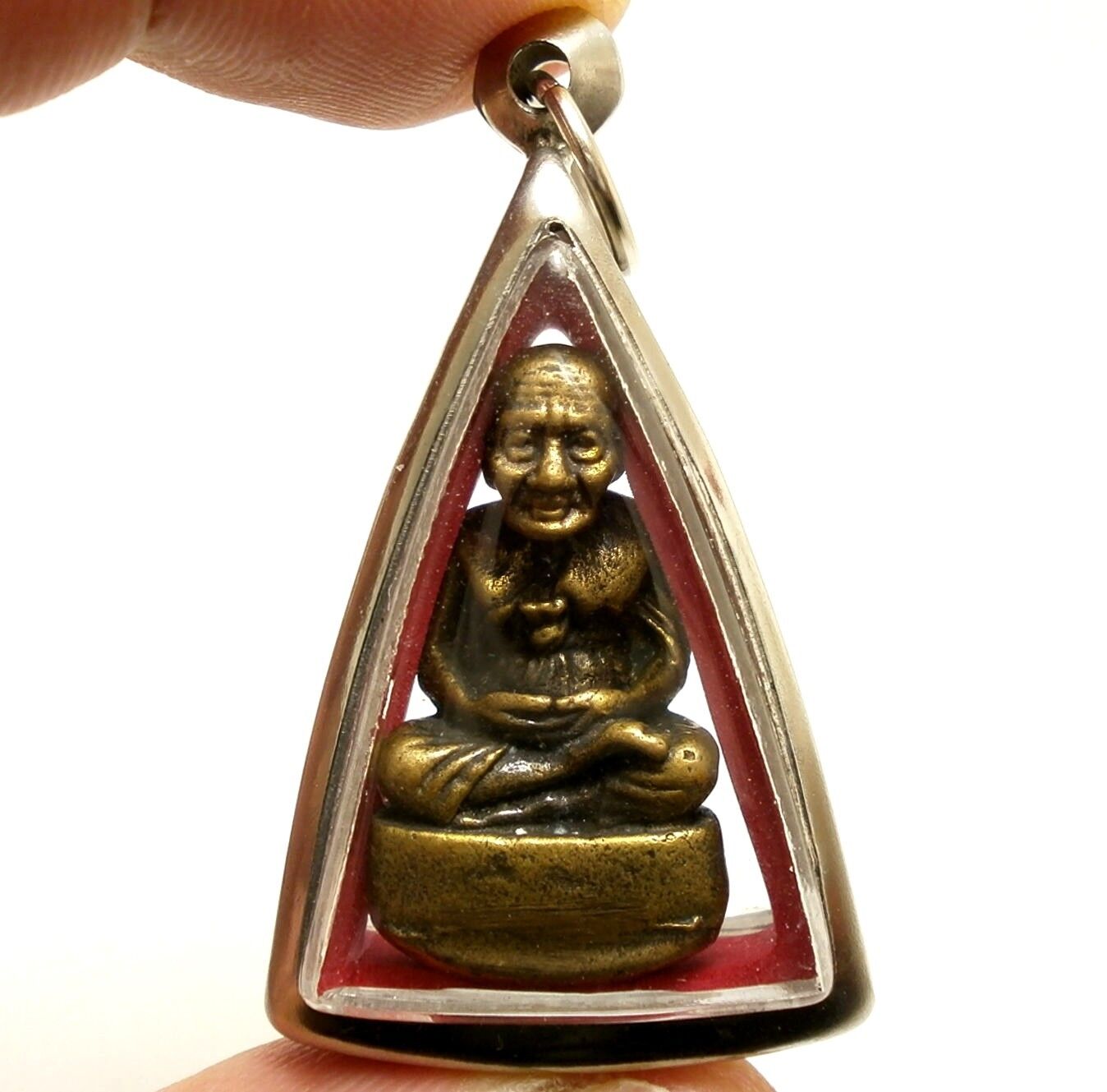 THAI LUCKY AMULET PENDANT LP TUAD LUANG POO THUAD MAGIC BLESS STRONG PROTECTION