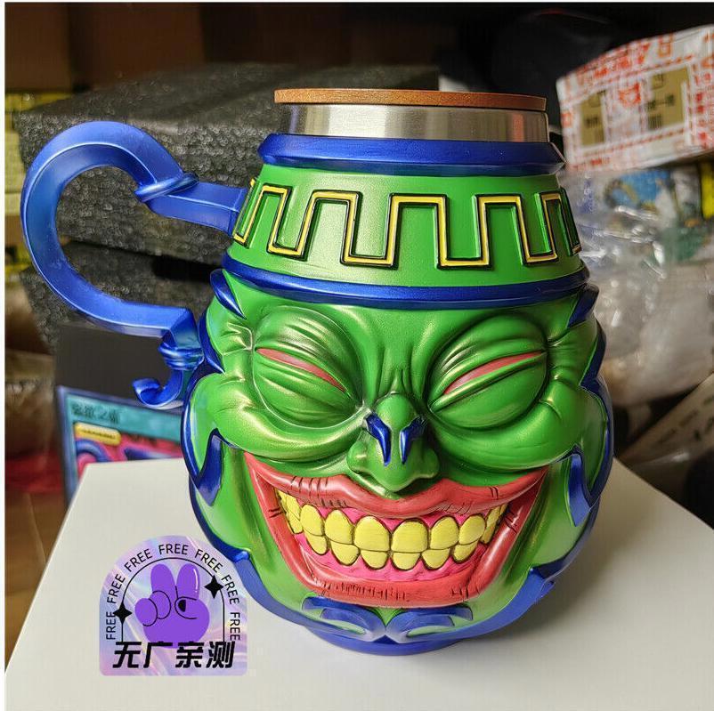 Pot of Greed Cup Duel Monsters Stainless Steel 19cm 400ml Statues Collect Gifts