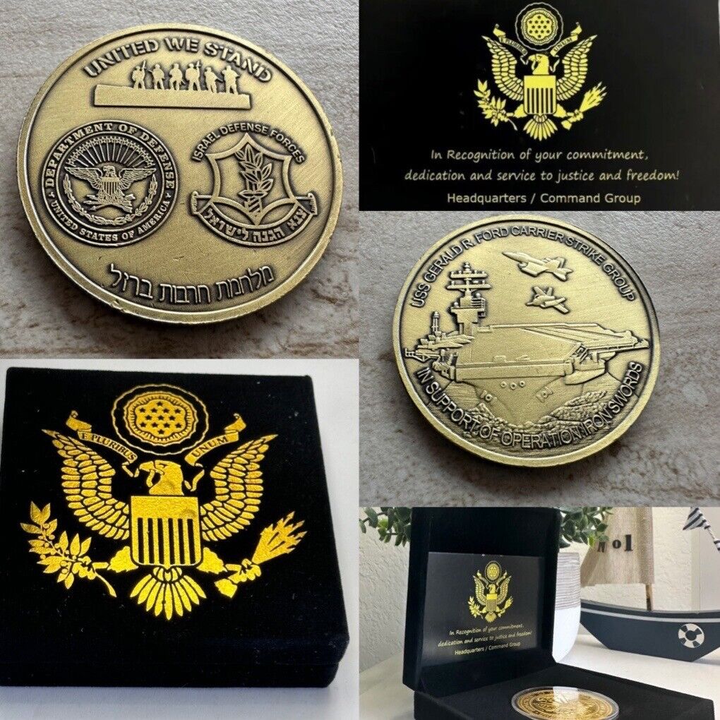UNITED WE STAND DoD US Israel Army IDF  Military Joint Operation W Velvet Case