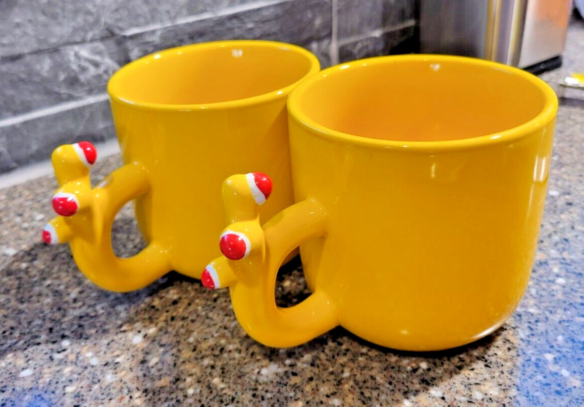 2014 Yellow Submarine 2pc Coffee Cup Set The Unemployed Philosophers Guild #1455