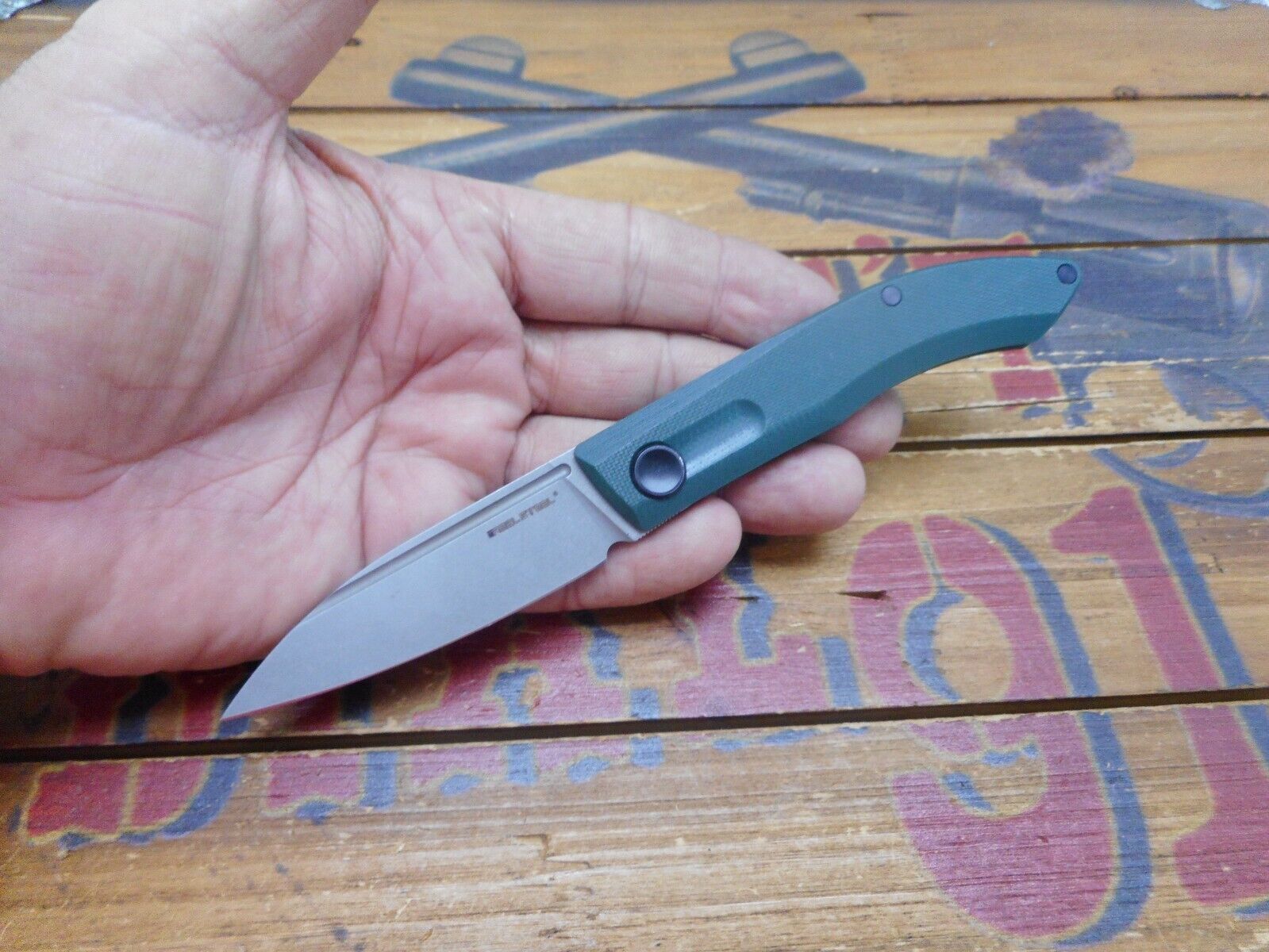 Real Steel Stella Pocket Knife Slipjoint Plain Edge Blade VG-10