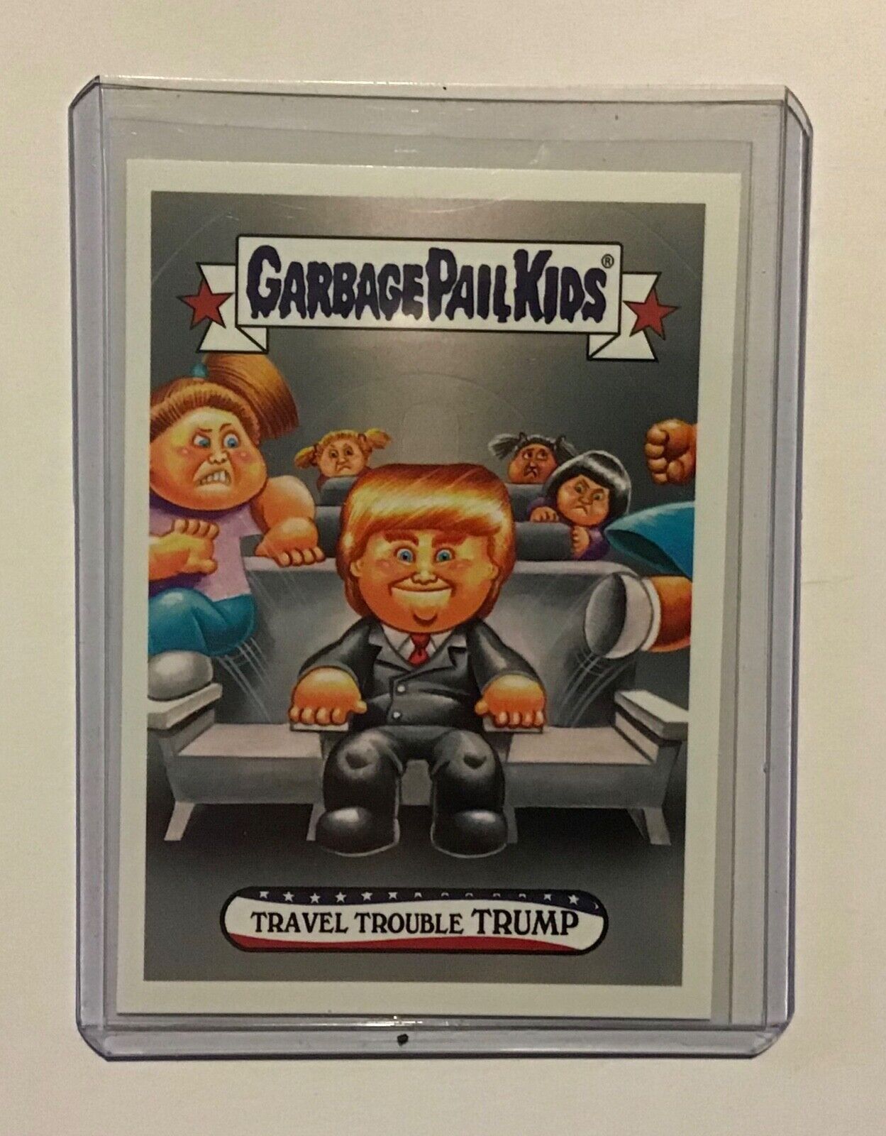 2016 Topps Garbage Pail Kids Disgrace to the Whitehouse #25 Travel Trouble Trump