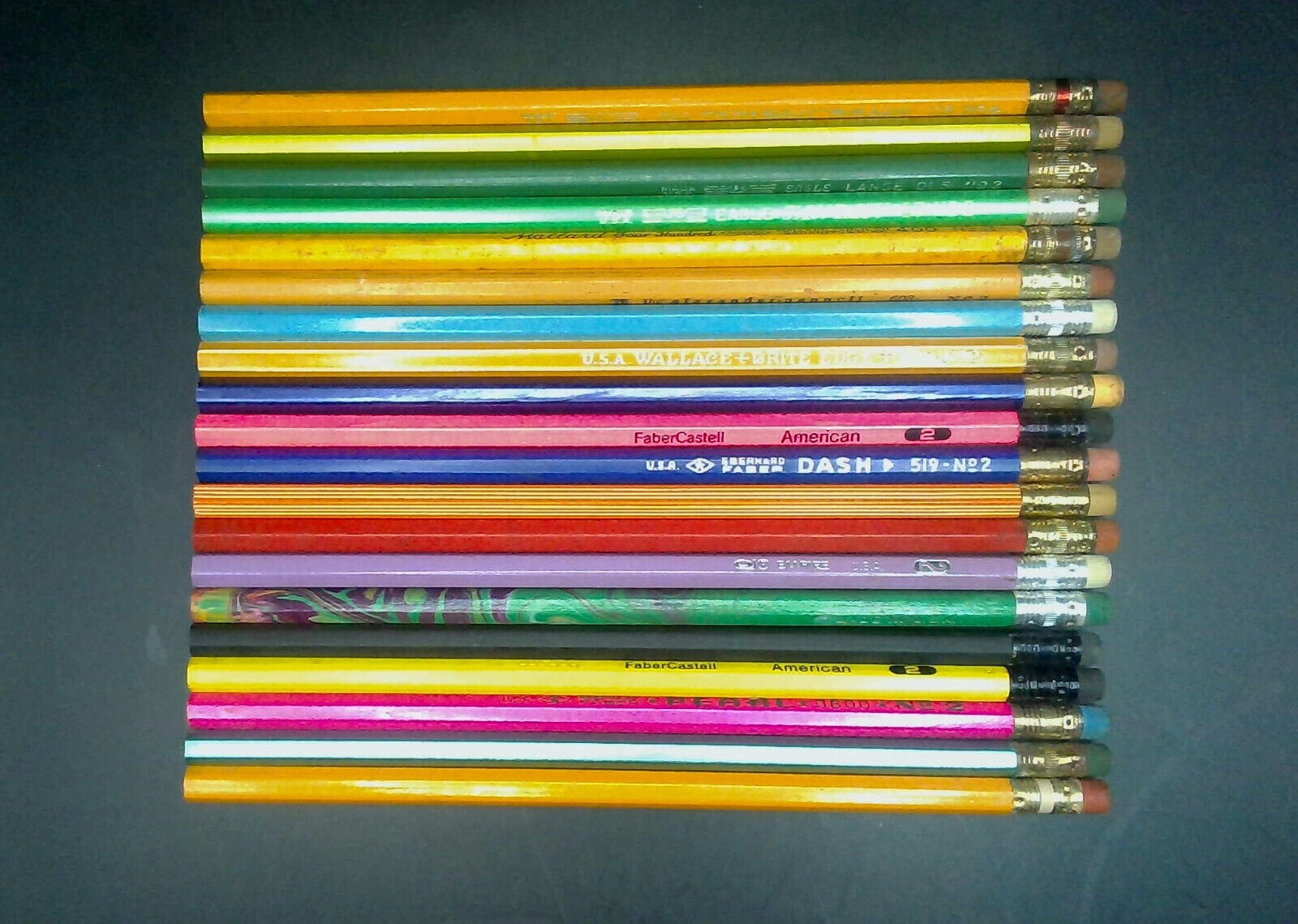 20 Vintage Mostly Brand Name Wood No. 2 Pencils. May Be Duplicates #13