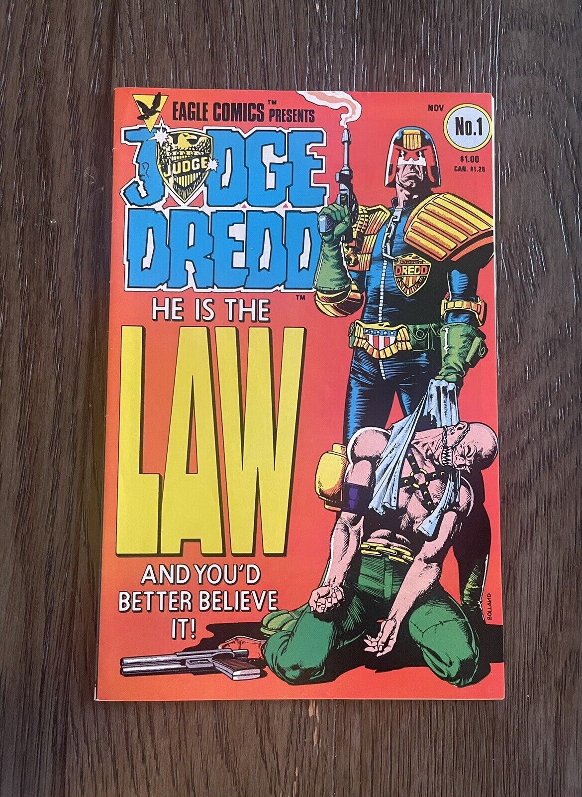 Judge Dredd #1 1983 Eagle Comics Book  1st US Appearance Judge Joseph Dredd