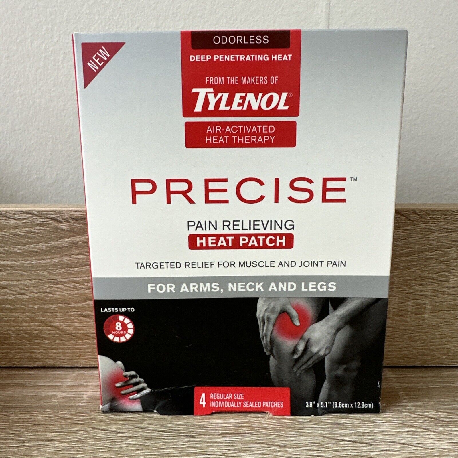 Tylenol Precise Pain Relieving Heat Patch arms neck legs - COLLECTIBLE - One Box