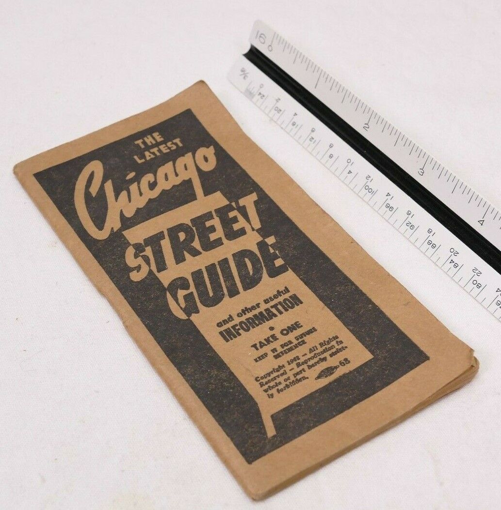 1940\'s Chicago Street Guide & Medical Booklet Syphilis, Gonorrhea, Piles etc.