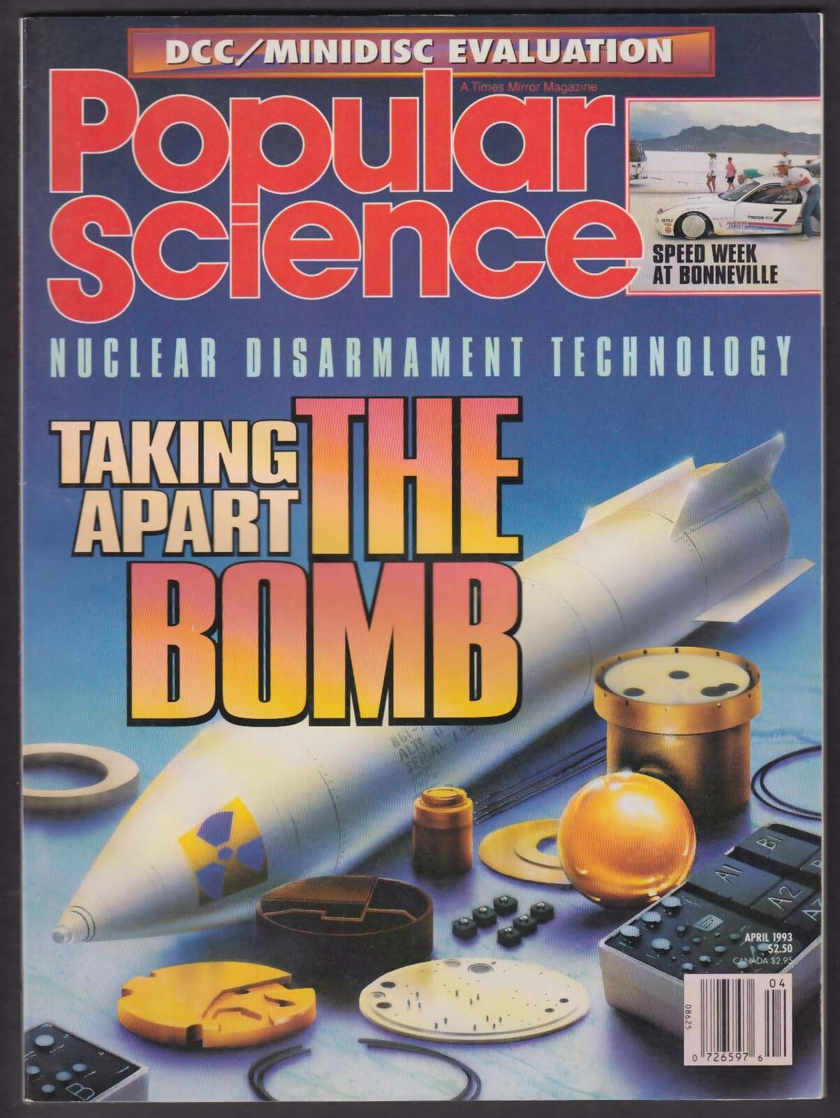 POPULAR SCIENCE Nuclear Disarmament Bonneville Salt Flats Nanotechnology 4 1993