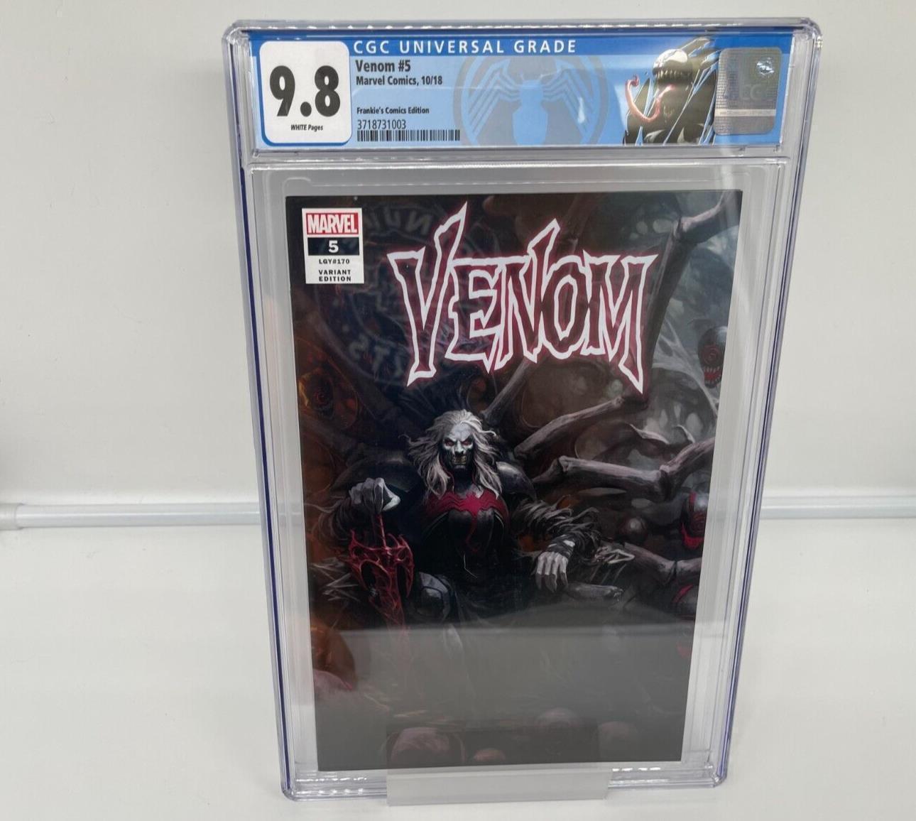 Venom #5 CGC 9.8 Frankie’s Comics Variant Knull 1st Cover Appearance Marvel 2018