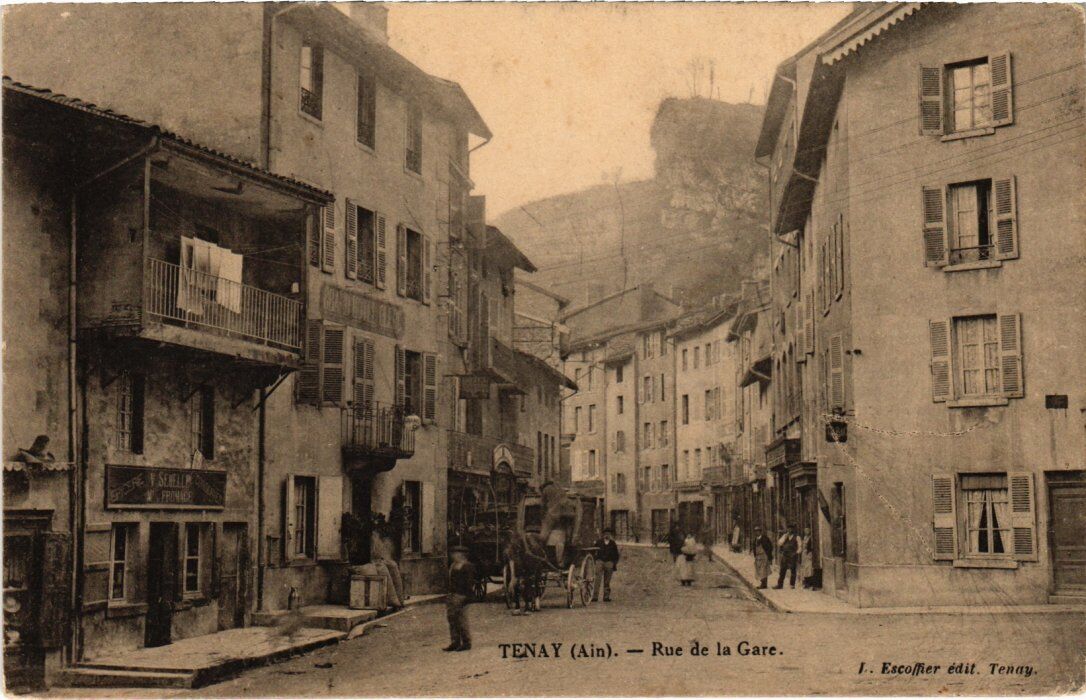 CPA Tenay Rue de la Gare FRANCE (1335346)