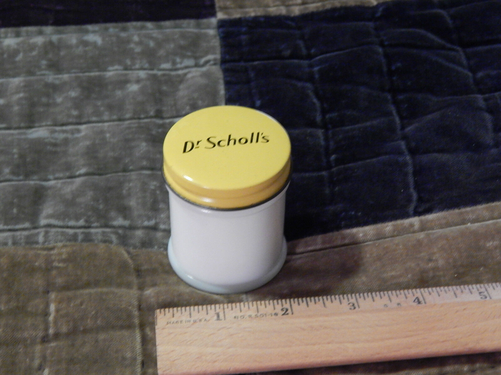 Dr Scholls (LOT) Foot Cream Milk Glass Jar + Pedico Granulated Foot Soap -Vtg-Rx