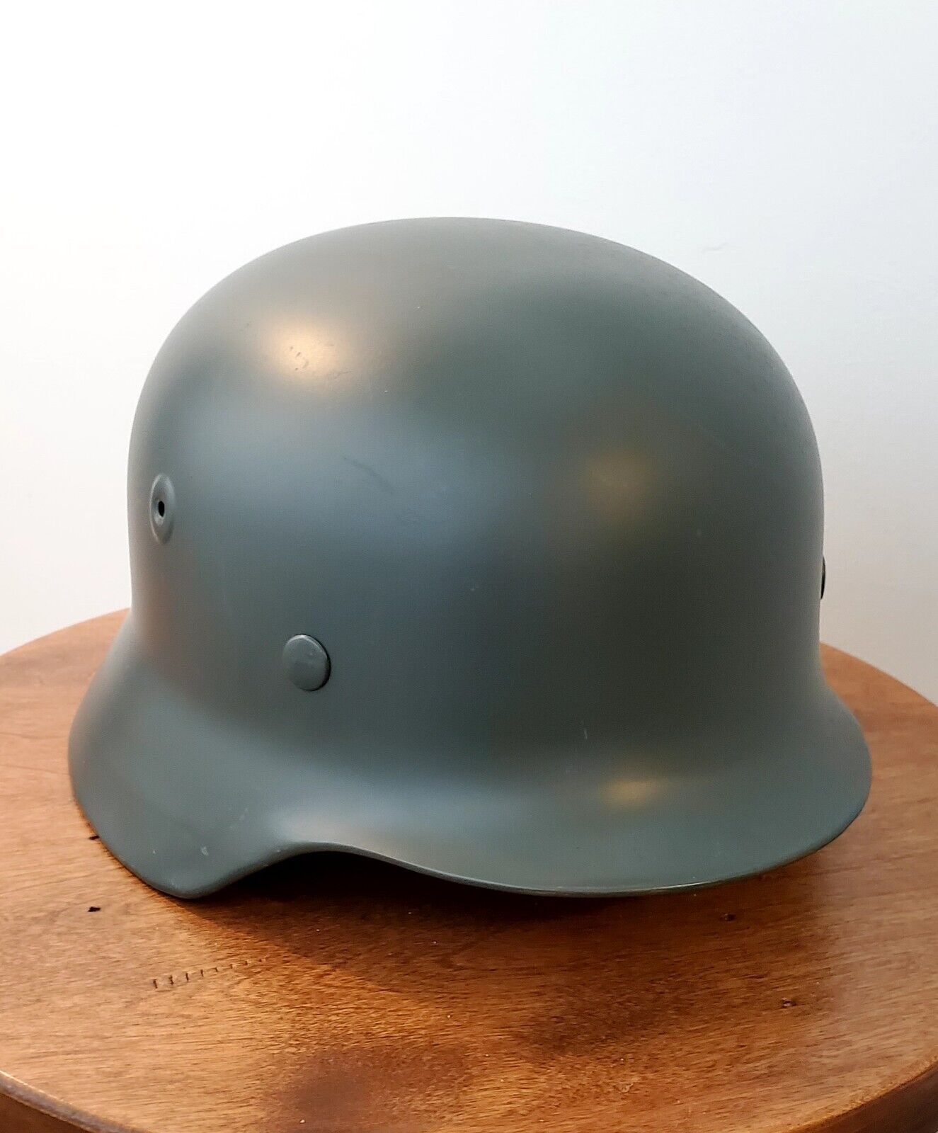 WW2 WWII German M35 Helmet Steel Stahlhelm Black Color Size 60