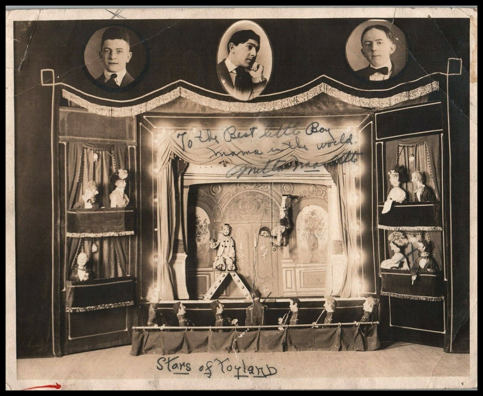 MILTON Marlette's Marionettes TOYLAND SIGNED AUTOGRAPH PORTRAIT 1930s Photo 551