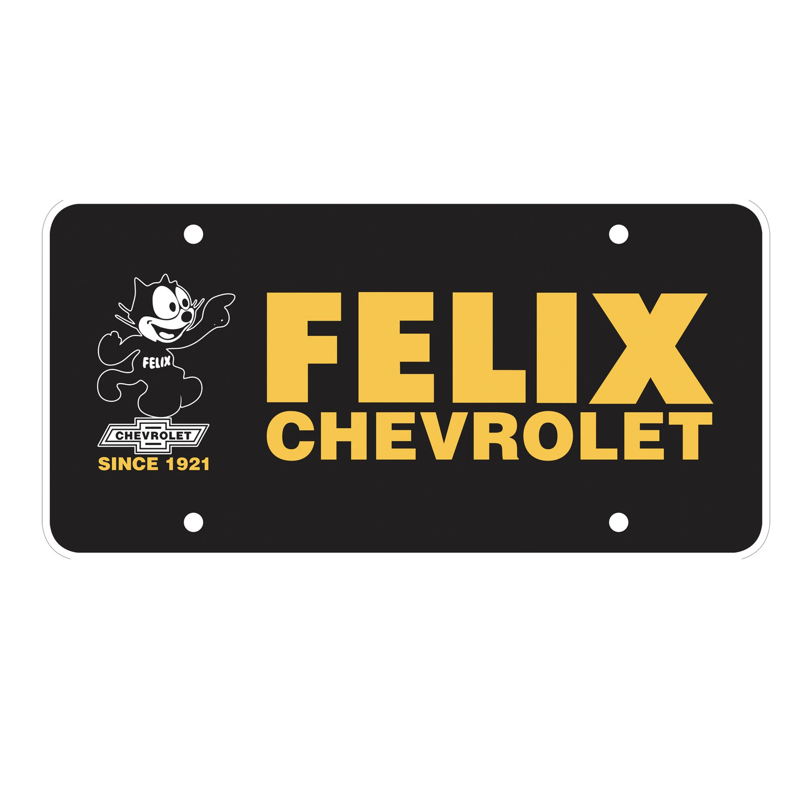 Felix Chevrolet Plastic Legacy License Plate Insert