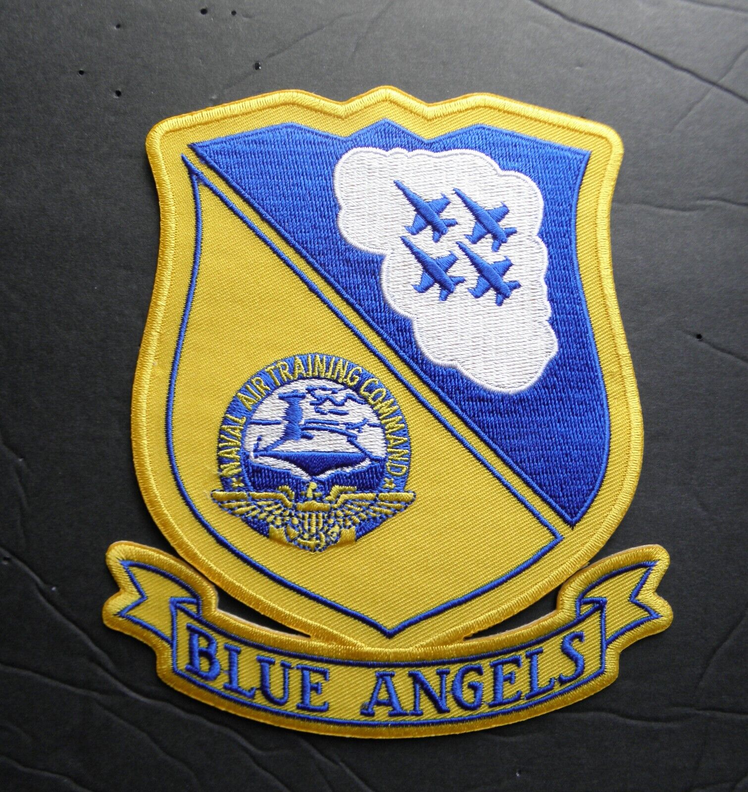 BLUE ANGELS NAVAL AIR TRAINING COMMAND NAVY USN EMBROIDERED PATCH 4.75 x 5.5