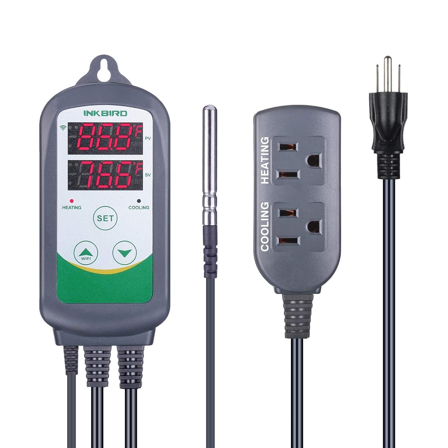 Inkbird WiFi ITC-308 Digital Temperature Controller Thermostat Remote Monitoring