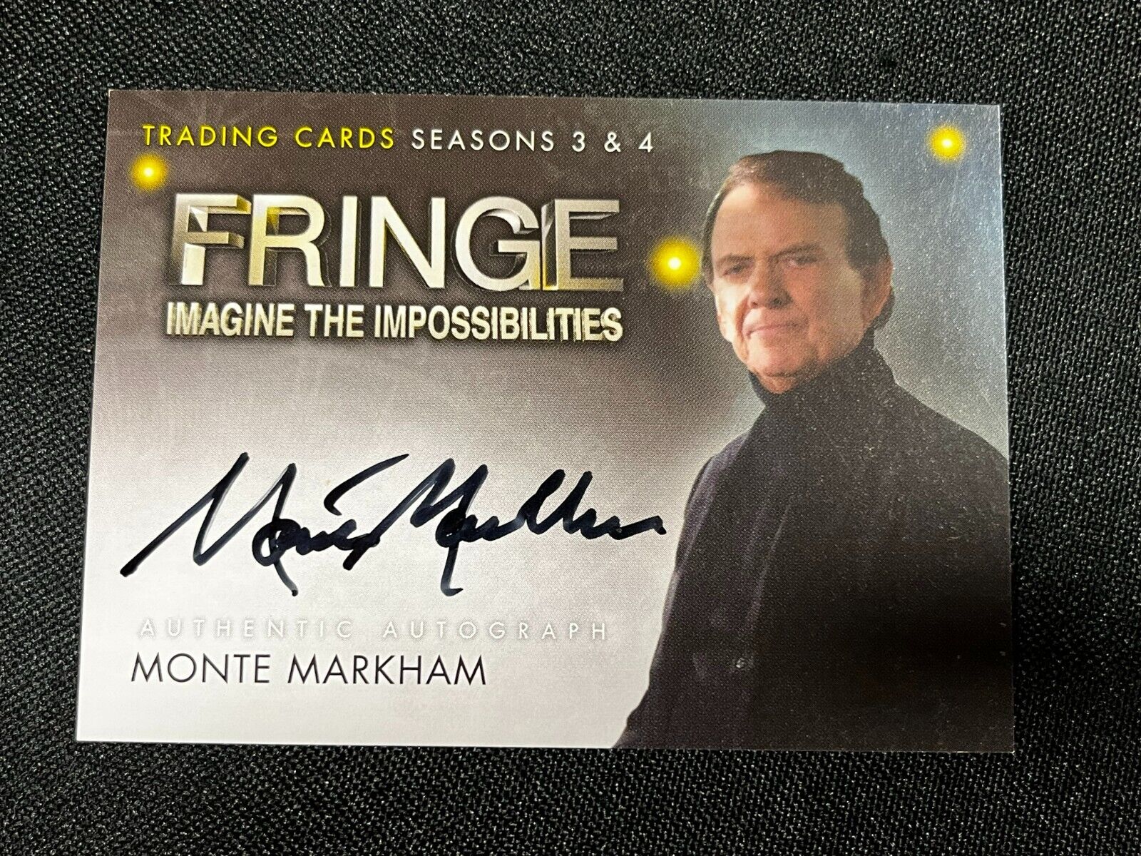2012 Cryptozoic Fringe Monte Markham A18 Autograph Card AA