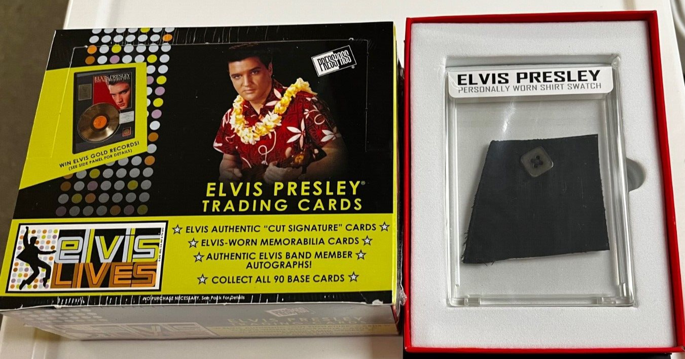 RARE NEW SEALED 2006 ELVIS LIVES TRADING CARD BOX PRESLEY AUTO? FREE SWATCH W/4